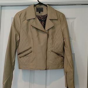 NWOT Faux leather jacket